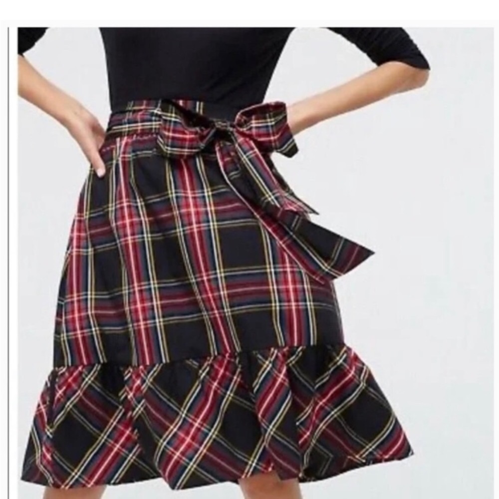 J-Crew Big Bow Midi Skirt